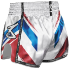Шорти - 8 WEAPONS Muay Thai Shorts - Shift - White/Navy/Red